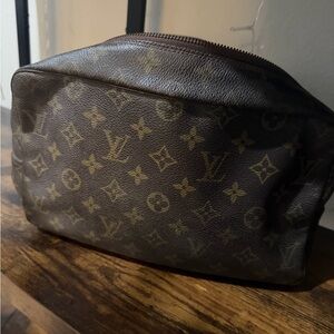 Brown Louis Vuitton Monogram Cosmetic Bag